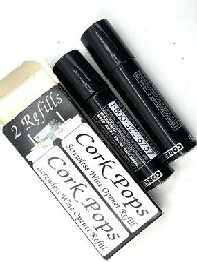 Cork Pops Refills, Screwless Wine Opener Refills